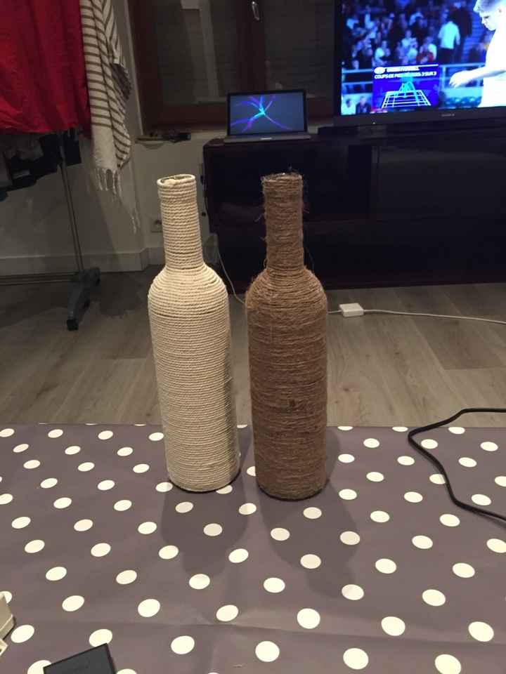 Diy decoration bouteille/ ficelle - 1