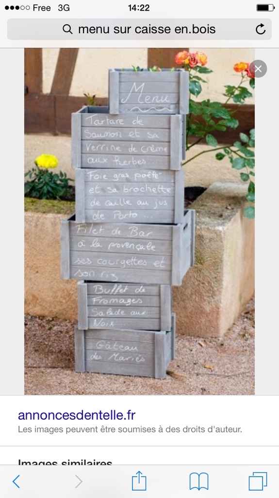 Diy menu - 1
