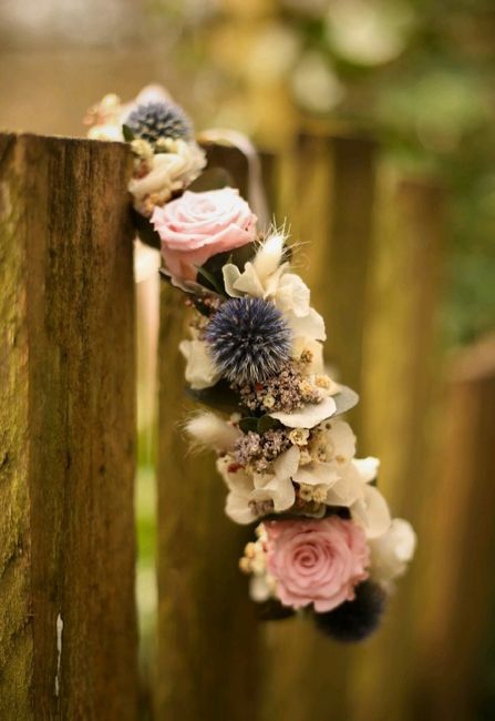 Boucle d'oreilles fleurs stabilisées 2