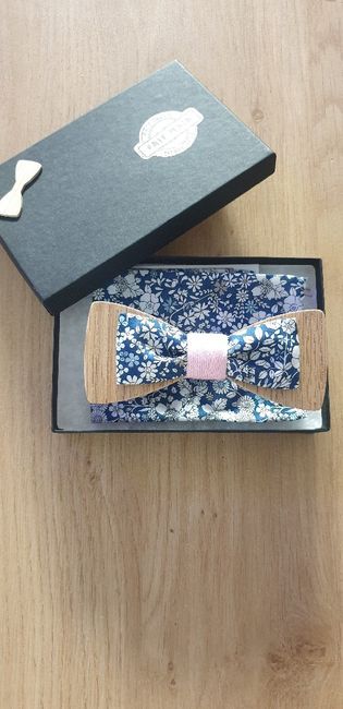 Noeud papillon en bois, bouton manchette. 3