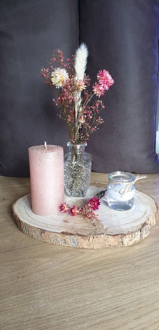 Essai des fleurs pour centre de table 1