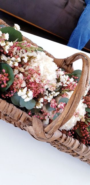 Essai des fleurs pour centre de table 5