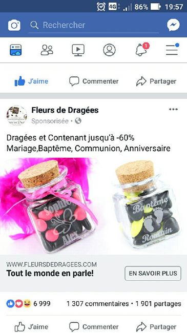 Dragées et contenants jusqu'à -60% sur fleurs de dragées !!! - 1