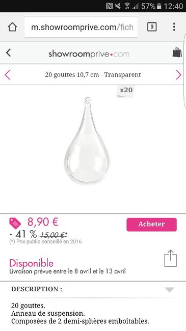 Contenant à dragées choisi et commandés! - 1