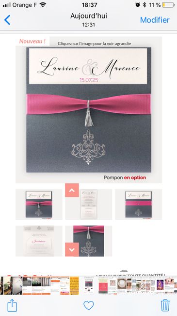 Aide pour personnalisation faire part scrapbooking - 2