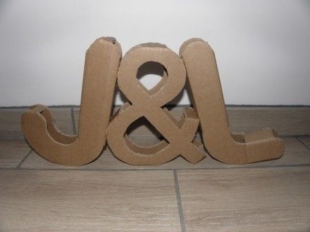 DIY lettre en carton