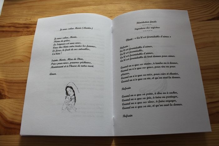 Livret de messe 2