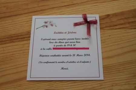 Mon carton d'invitation DIY