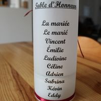 Photophore plan de table