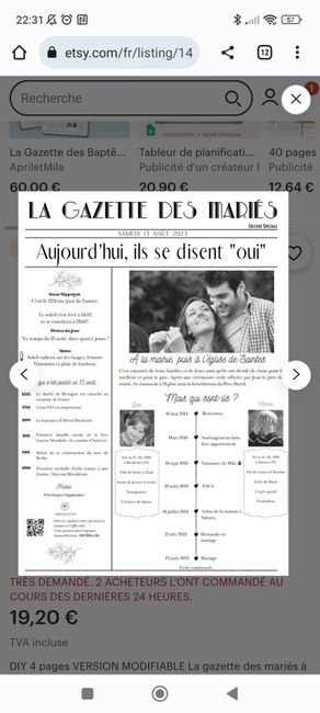 Gazette des mariés - 1
