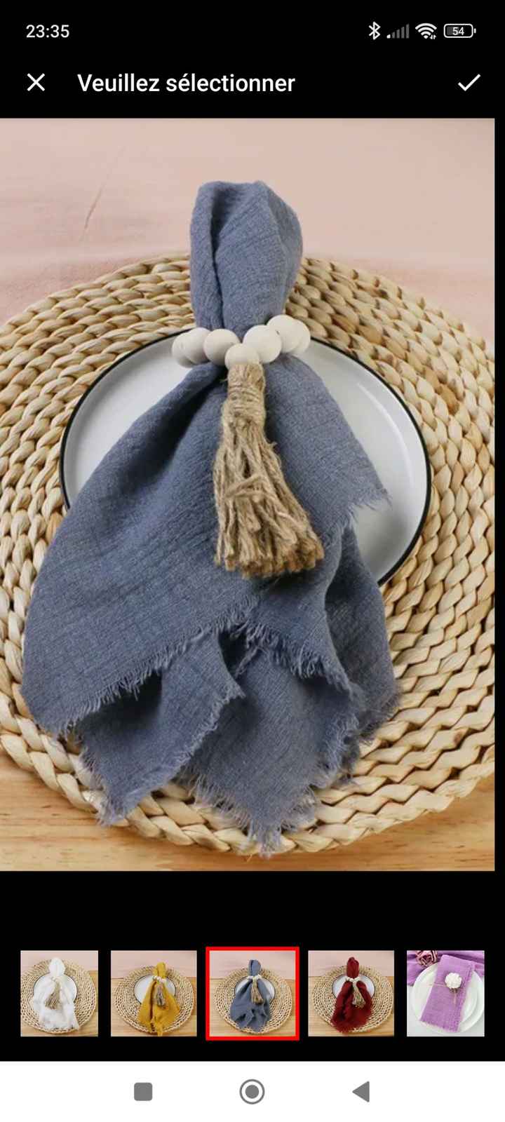 Bouquet champêtre bleu - 1