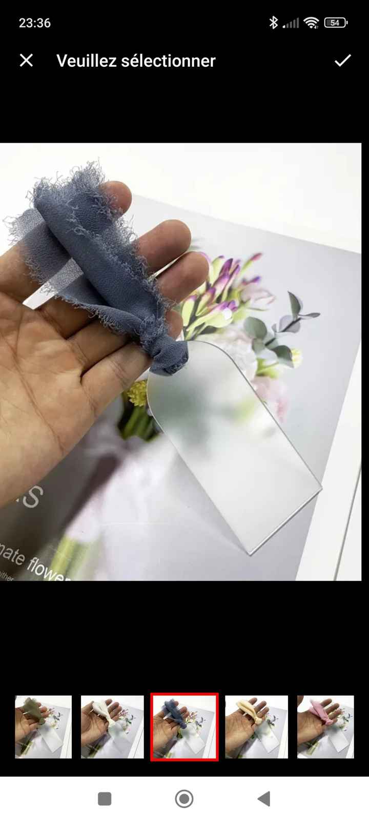 Bouquet champêtre bleu - 2