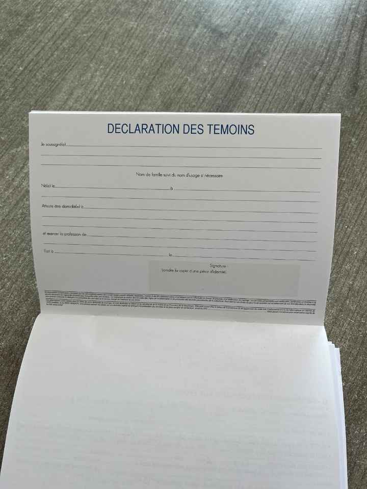 Attestation de témoin - 1