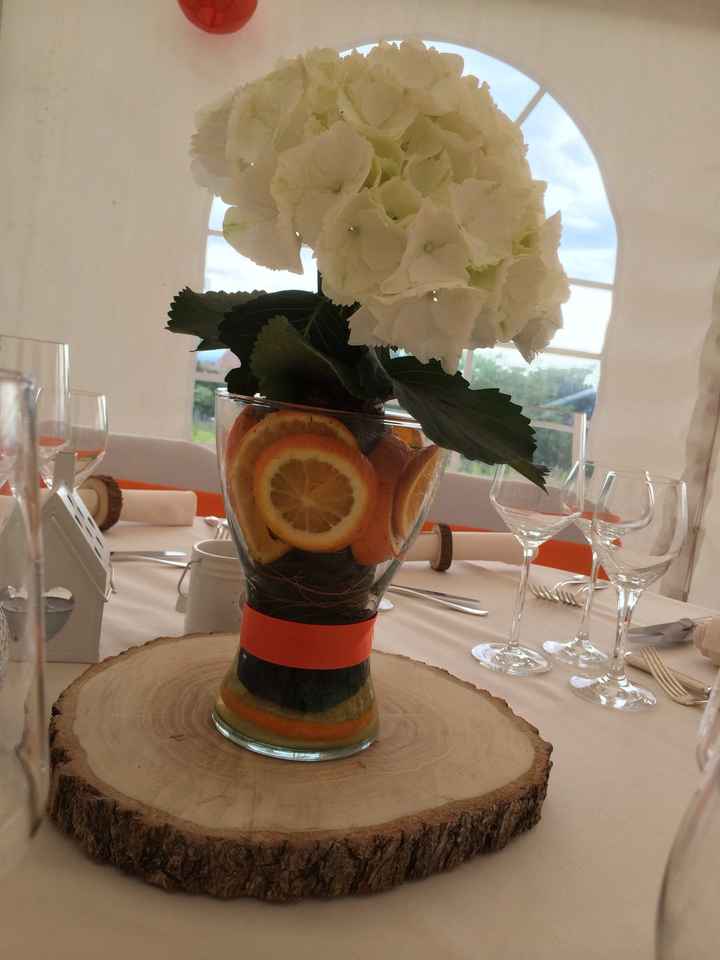 Centre de table des invites.