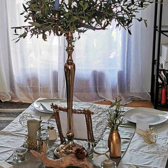 Centre de table en préparation 3