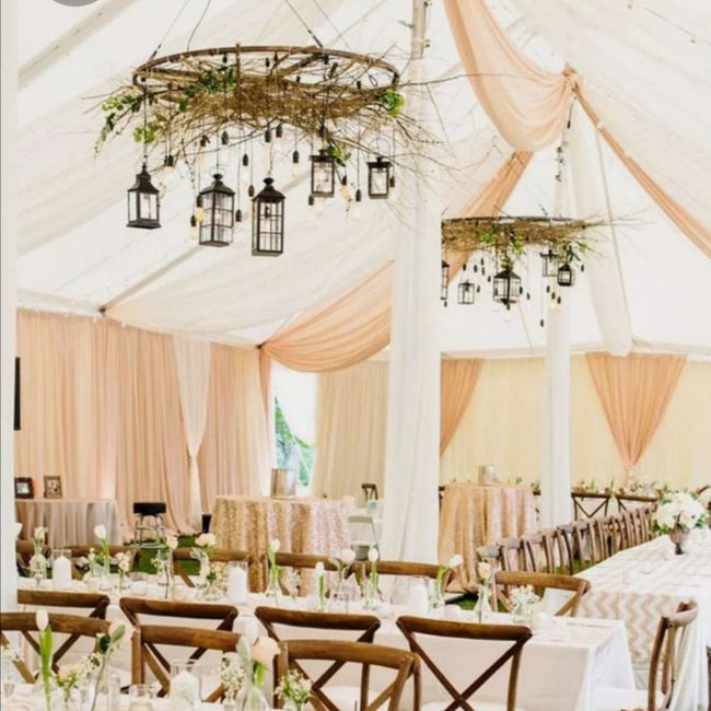 Déco de préau pour buffet d'arrivée de cortège 1