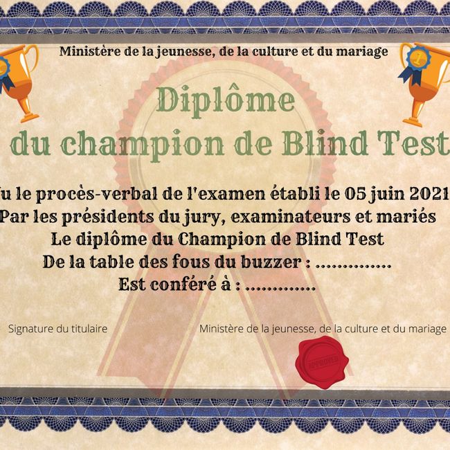 Cadeaux animation blind test 1