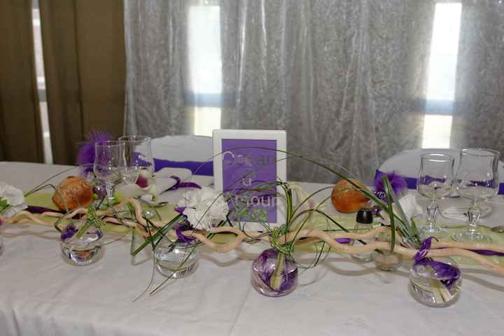 Centre de table , Table des mariés