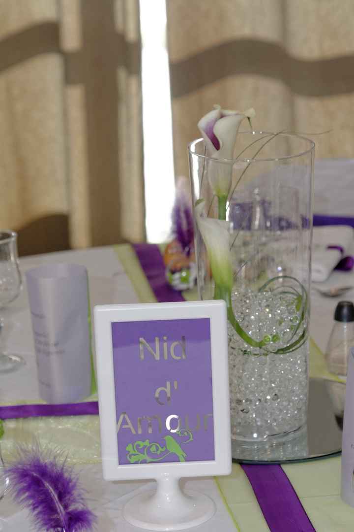 Centre de table, nom de table