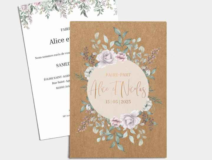 Invitation version papier ou numérique ? 📧 - 1