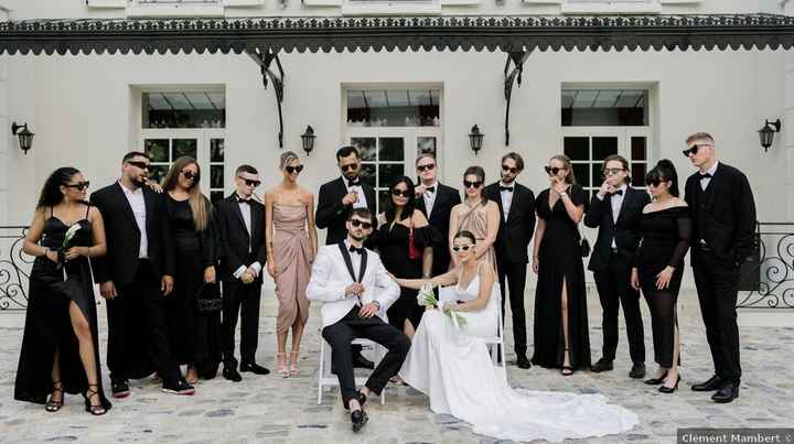 Mariage en noir et blanc ◾◽ - 1