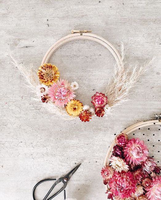 Nouveauté diy .... tambour fleur séchée ! - 3