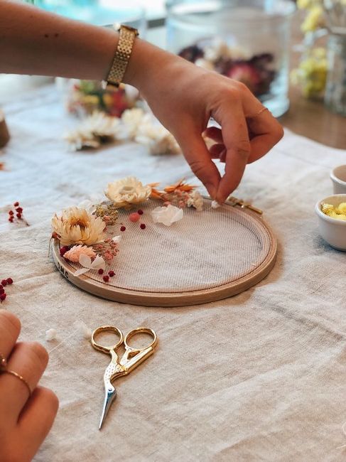 Nouveauté diy .... tambour fleur séchée ! - 4