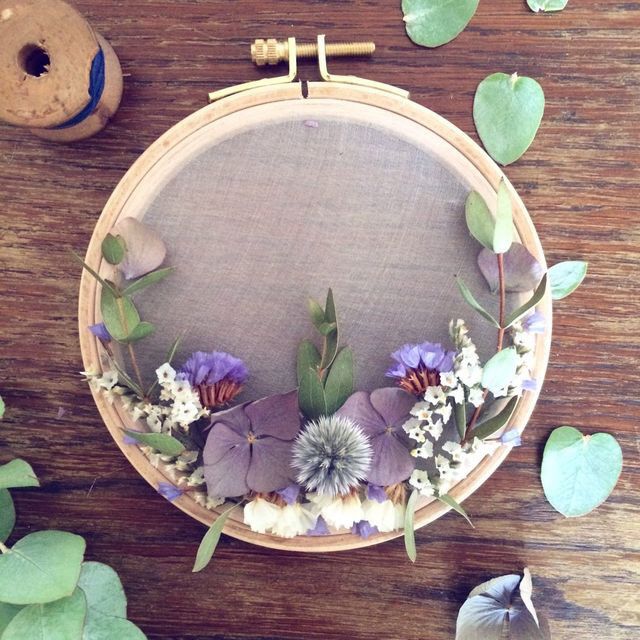 Nouveauté diy .... tambour fleur séchée ! - 5