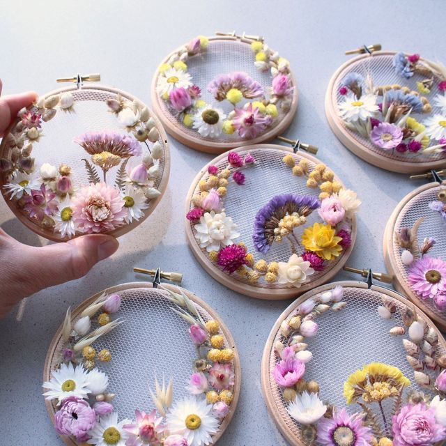Nouveauté diy .... tambour fleur séchée ! - 8