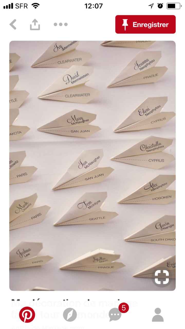  Idee et alternative plan de table : escort card - 2