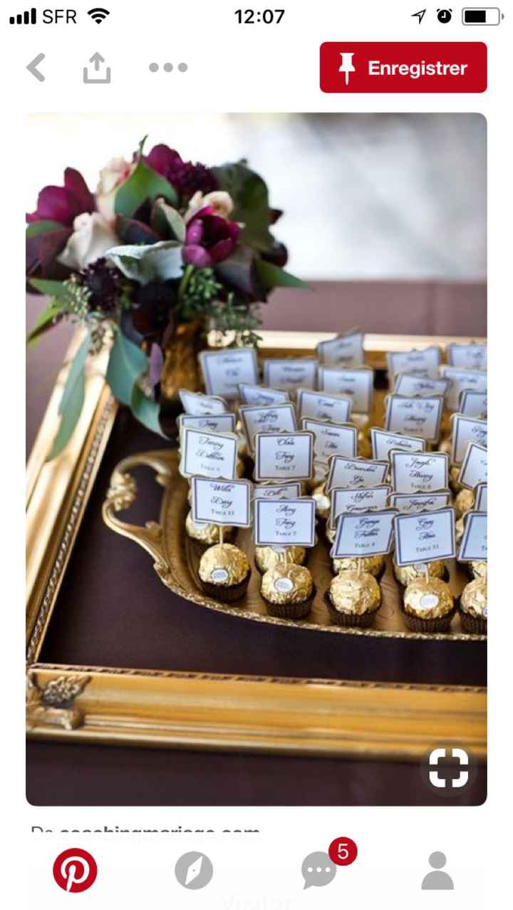  Idee et alternative plan de table : escort card - 6