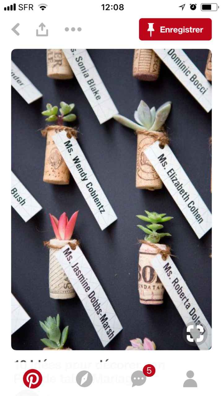  Idee et alternative plan de table : escort card - 11