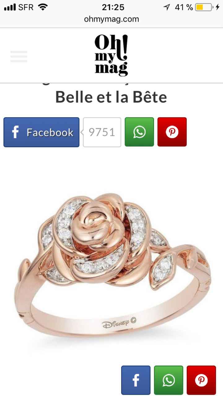  Fan de Disney .... bijoux et bague de fiançailles 😍 - 19