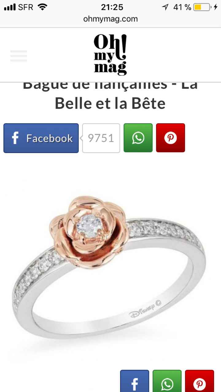  Fan de Disney .... bijoux et bague de fiançailles 😍 - 20