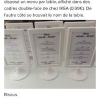 Menu sur les tables - 6