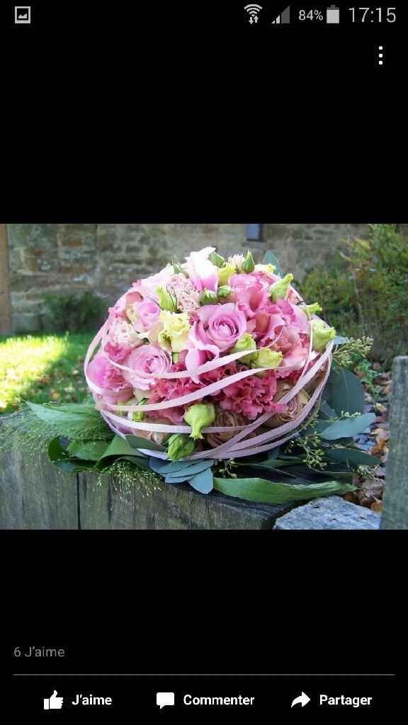 19 bouquets de fleurs roses - 1