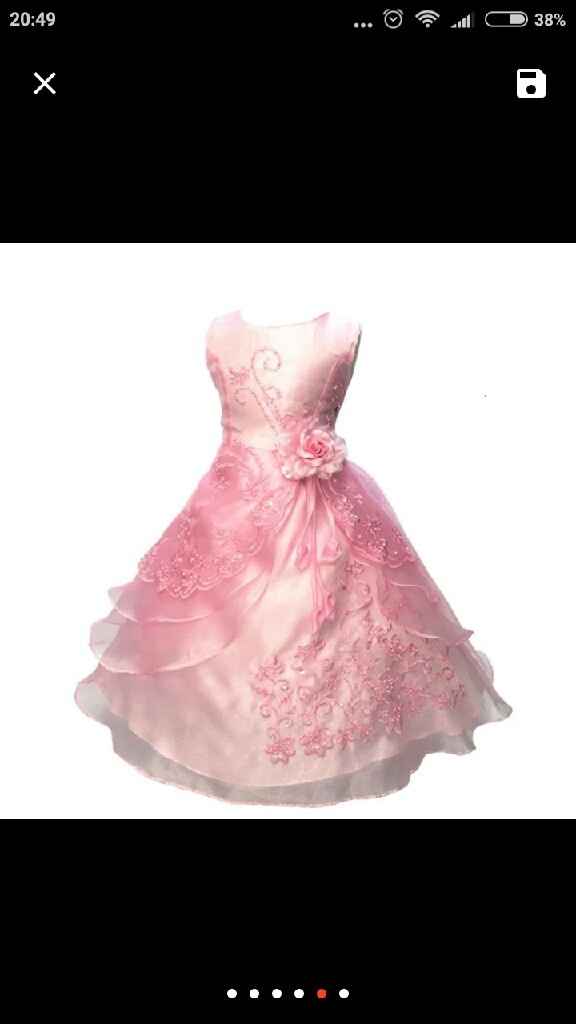 Montrez moi vos robes rose pâle enfant demoiselle d'honneur! - 1