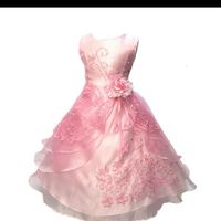 Montrez moi vos robes rose pâle enfant demoiselle d'honneur! - 1