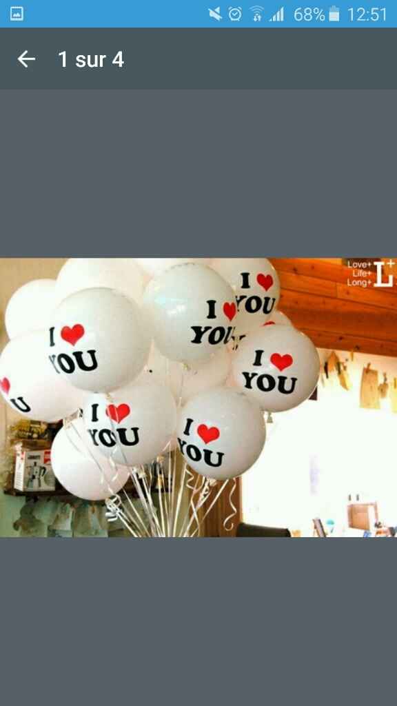 Ballon pour l'entrée de la salle - 1