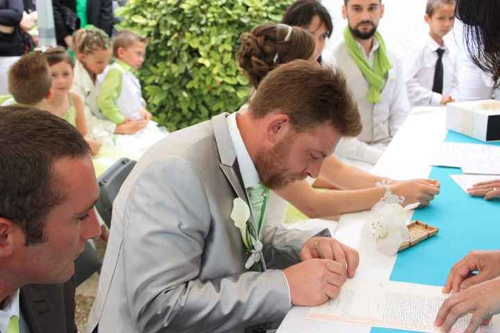 Signature du marié