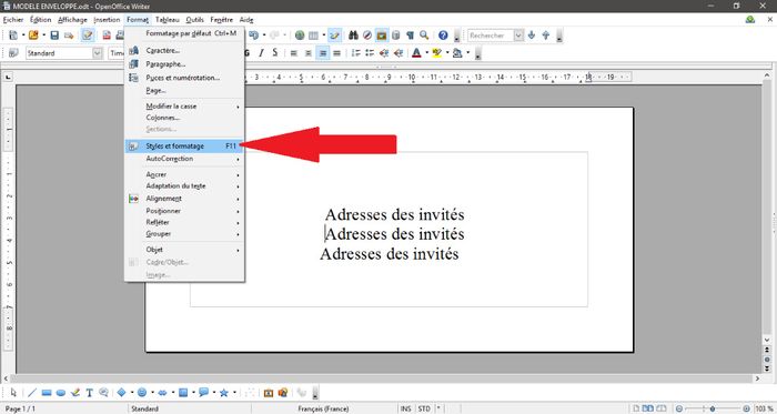 Imprimer des adresses sur des enveloppes 1