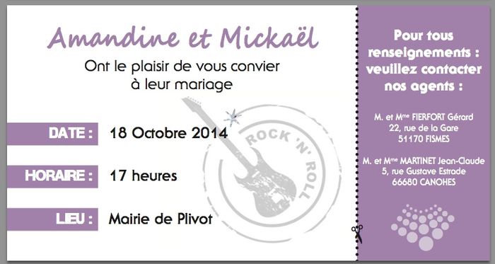 Nos Faire Part!!!