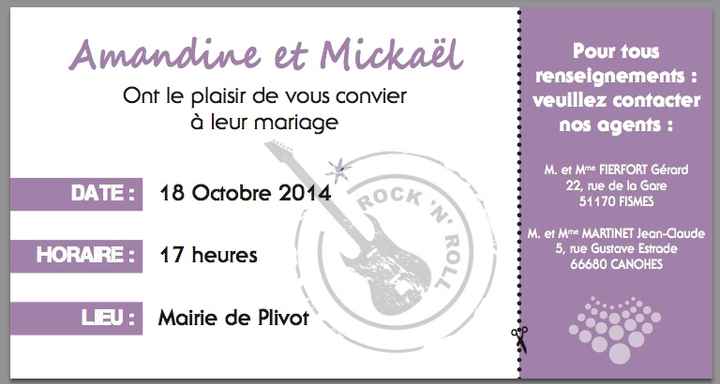 Nos Faire Part!!!