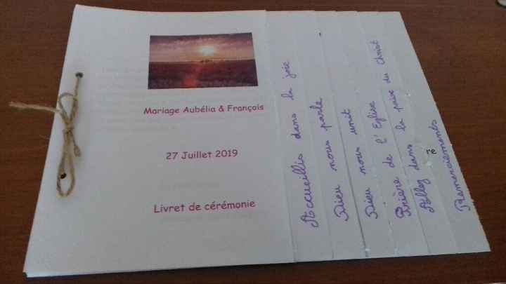 Livret de messe - 1