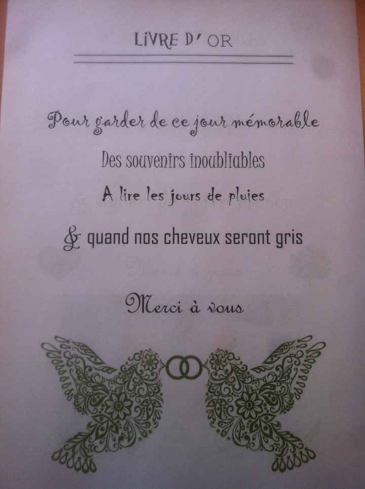 Mode d'emploi livre d'or