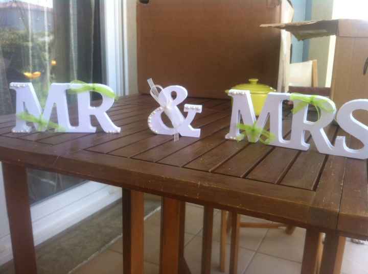 Personnalisation de mr & mrs - 1