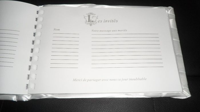 Livre d'or intérieur