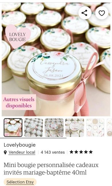 Avez vous des idées pour les cadeaux des invités? 1