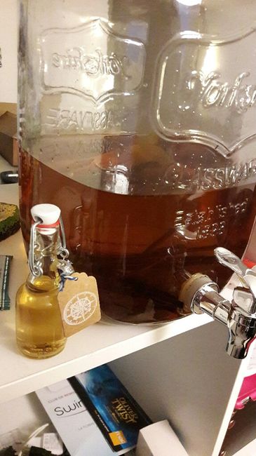 Cadeaux invités : mignonettes de rhum arrangé - 1