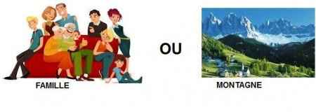 famille ou montagne ?